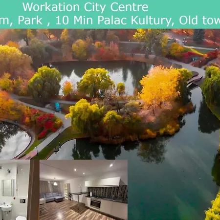 Apartament Workation, Centre, 4-5 Persons 3-4 Nights Offer, Nature Park Metro 1min , 15 Min Palac Kultury, Balcony, Quiet, Easy Parking Chroniony